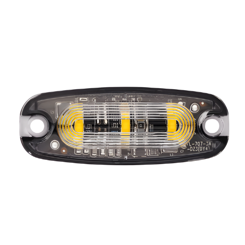 Van Master VMGLED23 12-24V R65 Low Profile 3 LED Amber Warning Light PN: VMGLED23